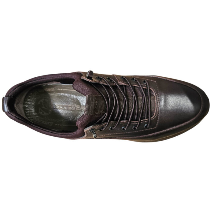 Pantofi sport barbatesti primavara-toamna Suceveanu din piele naturala maro intre 40 si 44 - imagine 5