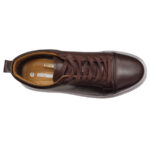 ULTIMA PERECHE Pantofi sport barbatesti cu siret din piele naturala maro marimea 41 - imagine 4