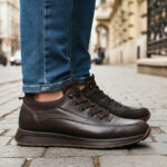 Pantofi sport barbatesti primavara-toamna Suceveanu din piele naturala maro intre 40 si 44
