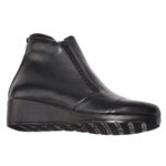 Botine dama cu doua fermoare din piele naturala negre vatuite intre 35 si 40 - imagine 4