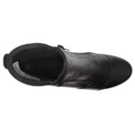 Botine dama cu doua fermoare din piele naturala negre vatuite intre 35 si 40 - imagine 5