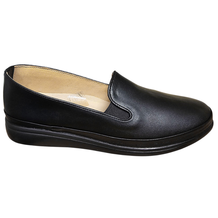 pantofi-dama-ortopedici-din-piele-naturala-negri-cu-elastic-marimi-intre-36-si-41 ULTIMA PERECHE Pantofi usori dama ortopedici din piele naturala negri Bio Flex marimea 38 - imagine 1