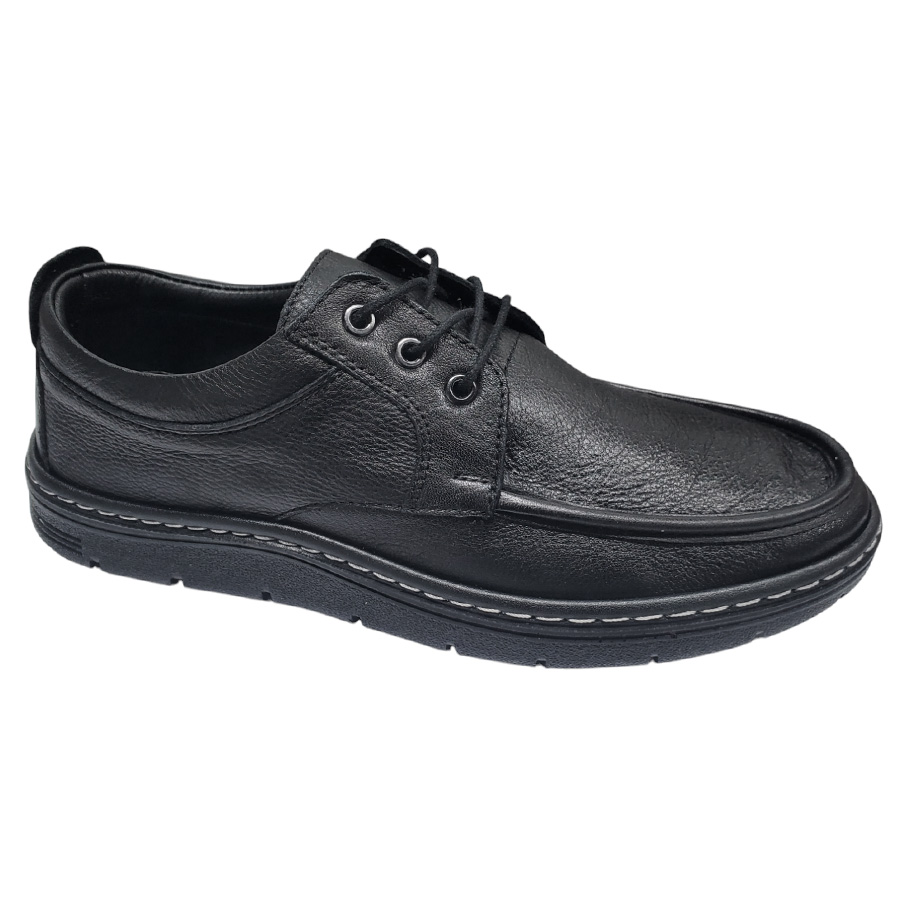 pantofi-mocasini-cu-siret-scv-confort-negri-din-piele-naturala-intre-40-si-44 LICHIDARE Pantofi/mocasini cu siret SCV Confort negri din piele naturala marimea 40 - imagine 1