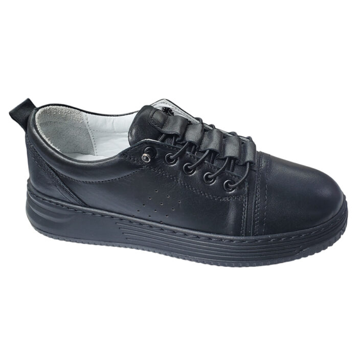 ULTIMA PERECHE Pantofi dama sport SCV din piele naturala negri marimea 36 - imagine 2