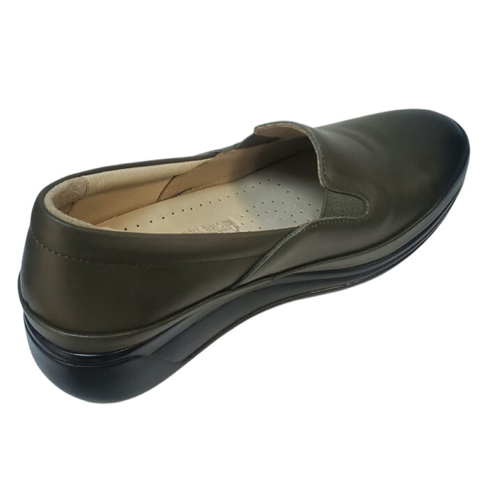 Pantofi dama ortopedici din piele naturala kaki BioFlex intre 36 si 40 - imagine 3