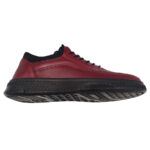 Pantofi sport barbatesti primavara-toamna Suceveanu din piele naturala visinii intre 40 si 44 - imagine 3
