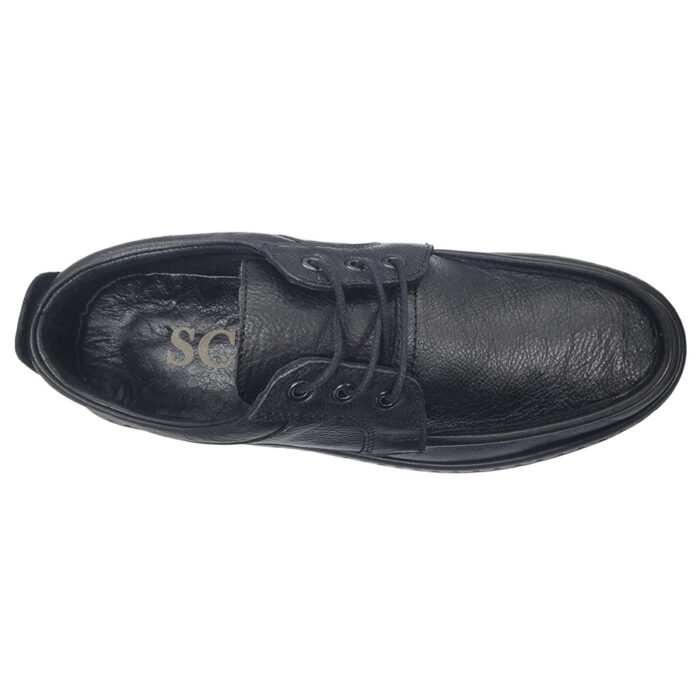 LICHIDARE Pantofi/mocasini cu siret SCV Confort negri din piele naturala marimea 40 - imagine 4