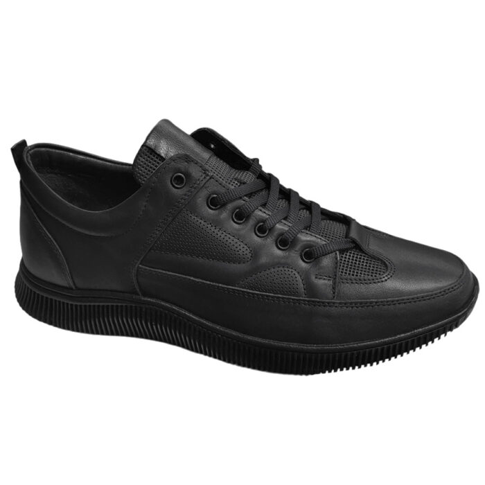 Pantofi sport SCV barbati din piele naturala negri intre 40 si 44 - imagine 2