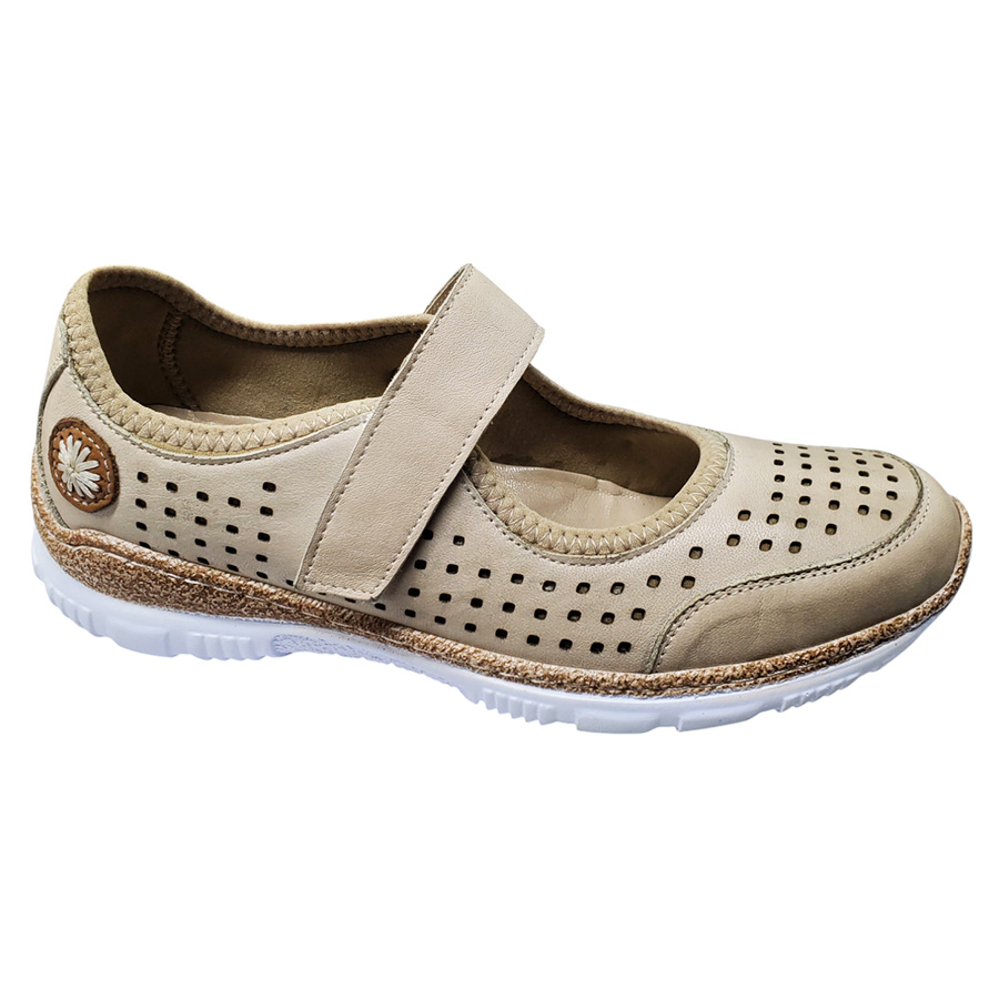 pantofi-sandale-de-vara-decupati-din-piele-naturala-bej-intre-36-si-40 ULTIMA PERECHE Pantofi/sandale de vara din piele naturala perforata bej marimea 37 - imagine 1