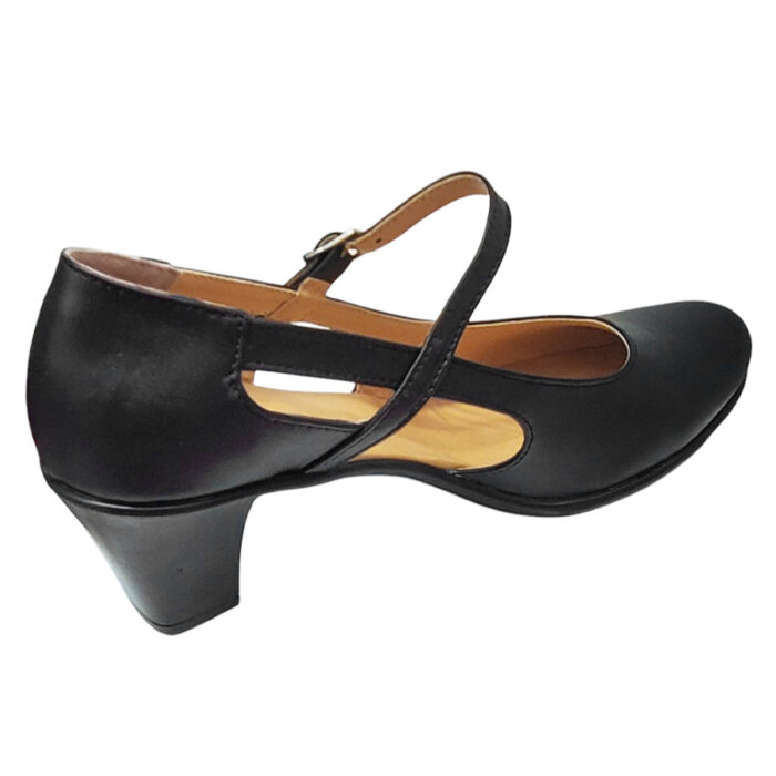 Sandale dama cu toc gros din piele naturala negre intre 35 si 40 - imagine 3