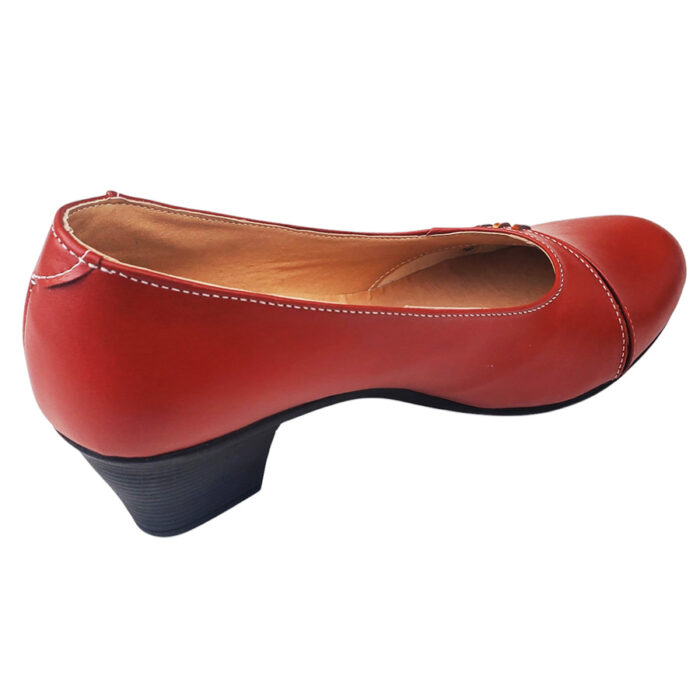 Pantofi dama rosii cu toc din piele naturala marimi intre 35 si 41 - imagine 3