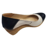 Pantofi dama bleumarin-crem-rosu cu platforma din piele naturala marimi intre 34 si 41 - imagine 3