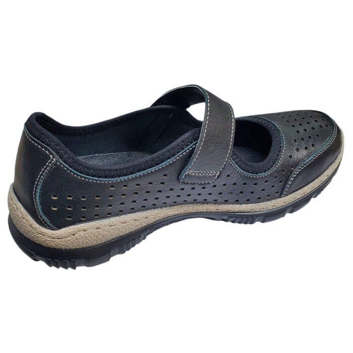 Pantofi/sandale de vara decupati din piele naturala negri intre 36 si 40 - imagine 2