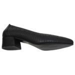 Pantofi dama negri din piele naturala perforata laser cu toc aplicat Dogati intre 36 si 40 - imagine 4