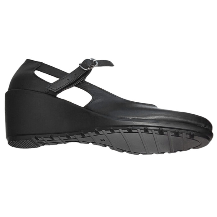 Sandale dama cu platforma din piele naturala neagra intre 35 si 40 - imagine 4