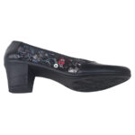 Pantofi dama cu toc din piele naturala neagra marimi intre 35 si 41 - imagine 4