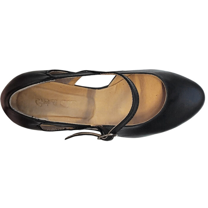 Sandale dama cu toc gros din piele naturala negre intre 35 si 40 - imagine 5