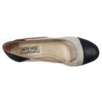 Pantofi dama bleumarin-crem-rosu cu platforma din piele naturala marimi intre 34 si 41 - imagine 5