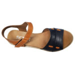 Sandale dama SCV cu platforma negre din piele naturala intre 36 si 40 - imagine 5