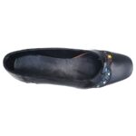 Pantofi dama lati cu toc patrat din piele naturala cu insertii inflorate intre 36 si 41 - imagine 5