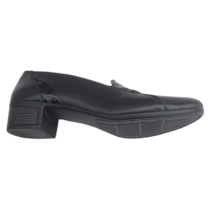 Pantofi dama negri cu toc mic din piele naturala neteda intre 36 si 41 - imagine 4