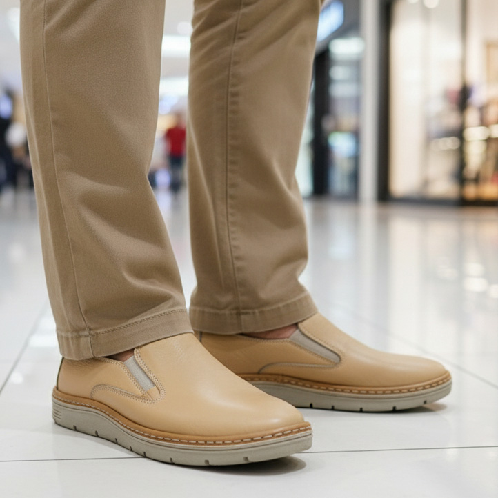 pantofi-scv-confort-bej-din-piele-naturala-intre-40-si-44 Pantofi SCV Confort bej din piele naturala intre 40 si 45 - imagine 1