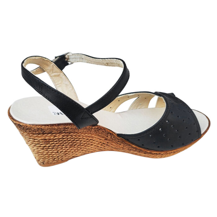 Sandale dama negre cu platforma din piele naturala intre 35 si 40 - imagine 3