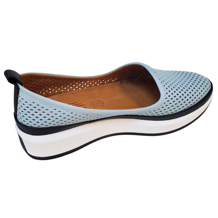 Pantofi dama sport-casual din piele naturala perforata bleu Dogati intre 36 si 40 - imagine 2
