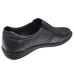 Pantofi lati barbati foarte usori negri din piele naturala perforata intre 40 si 44 - imagine 3