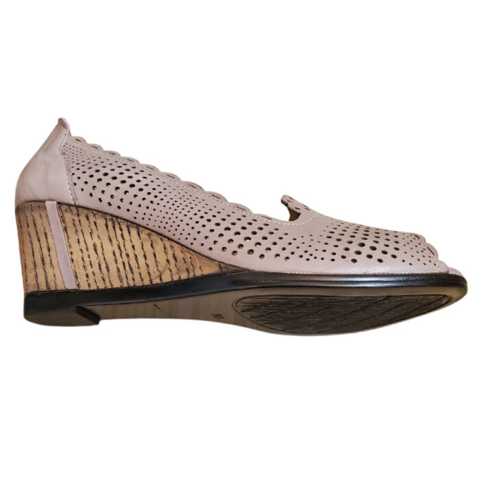 Pantofi de vara dama SCV din piele naturala perforata bej intre 36 si 40 - imagine 4