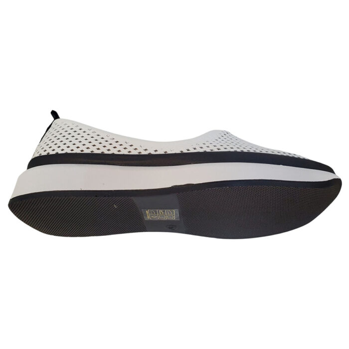 ULTIMA PERECHE Pantofi dama sport-casual din piele naturala perforata albi Dogati marimea 37 - imagine 3