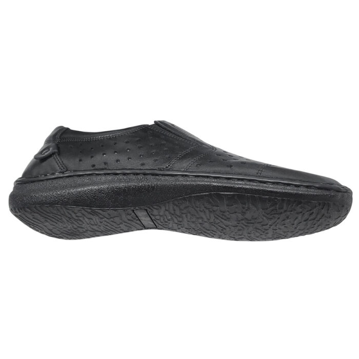 Pantofi lati barbati foarte usori negri din piele naturala perforata intre 40 si 44 - imagine 4