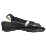Sandale dama ortopedice din piele naturala neagra intre 36 si 42 - imagine 4