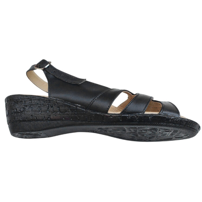 Sandale dama ortopedice din piele naturala neagra intre 36 si 42 - imagine 4