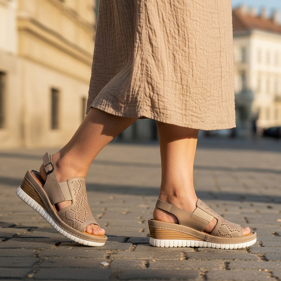 sandale-dama-cu-platforma-bej-din-piele-naturala-intre-36-si-40 Sandale dama cu platforma bej din piele naturala intre 36 si 40 - imagine 1
