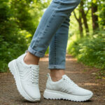 Pantofi sport dama din piele naturala albi SCV intre 36 si 40