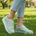 Pantofi sport dama SCV din piele naturala verzi intre 36 si 40