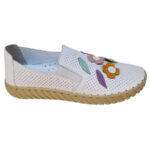 Pantofi dama BioFlex Confort din piele naturala perforata alba intre 36 si 40 - imagine 2