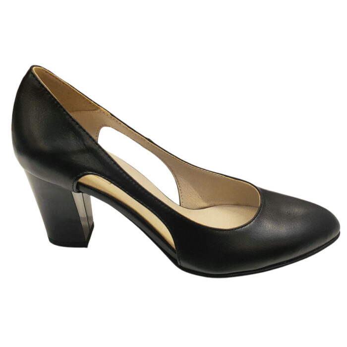 Pantofi dama eleganti negri din piele naturala intre 35 si 40 - imagine 2