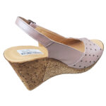 Sandale dama cu platforma roz-pudra din piele naturala intre 35 si 41 - imagine 3