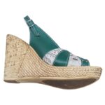 Sandale dama cu platforma verzi din piele naturala intre 35 si 41 - imagine 4