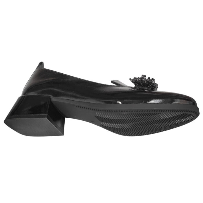 Pantofi dama cu toc patrat din piele naturala lacuita intre 36 si 40 - imagine 4