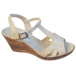 Sandale dama crem cu platforma din piele naturala intre 34 si 42 - imagine 2