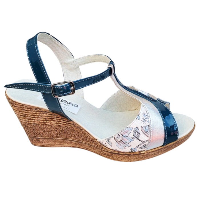 Sandale dama multicolor cu platforma din piele naturala intre 34 si 42 - imagine 2