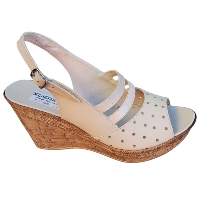 Sandale dama crem cu platforma din piele naturala intre 35 si 41 - imagine 2