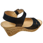 Sandale dama cu platforma negre din piele naturala intre 35 si 41 - imagine 3