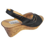 Sandale dama negre cu platforma din piele naturala intre 35 si 41 - imagine 3