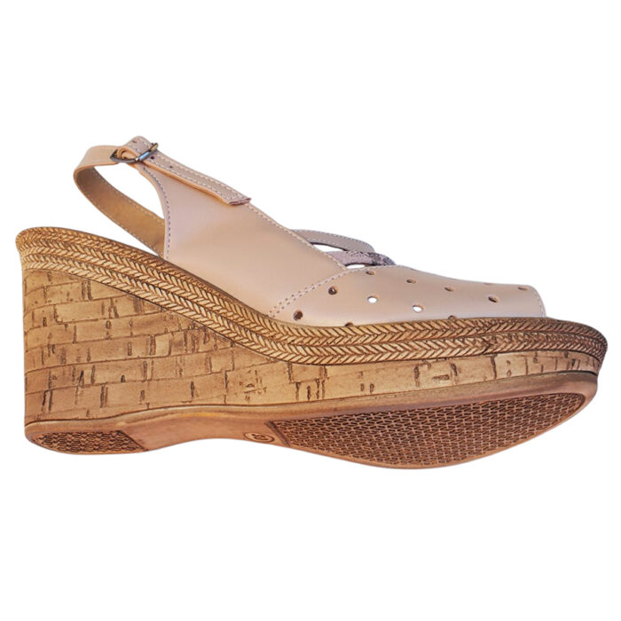 Sandale dama nude cu platforma din piele naturala intre 34 si 41 - imagine 4