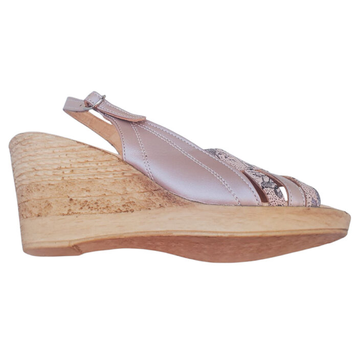 Sandale dama nude cu platforma din piele naturala intre 34 si 42 - imagine 4