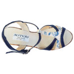 Sandale dama bleumarin cu platforma din piele naturala intre 35 si 42 - imagine 5